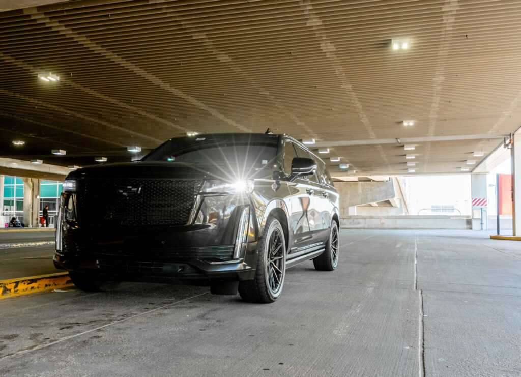 Summit Black Car curbside pickup at Denver International Airport