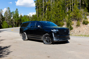 Black Cadillac Escalade in Colorado